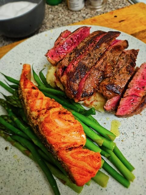 Healthy meal planning setup